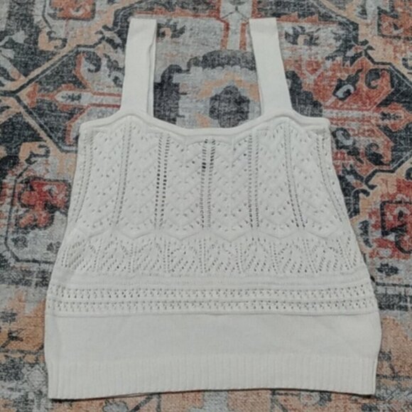 NEW, Express Crochet Knit Sweater Tank Top - Picture 4 of 16